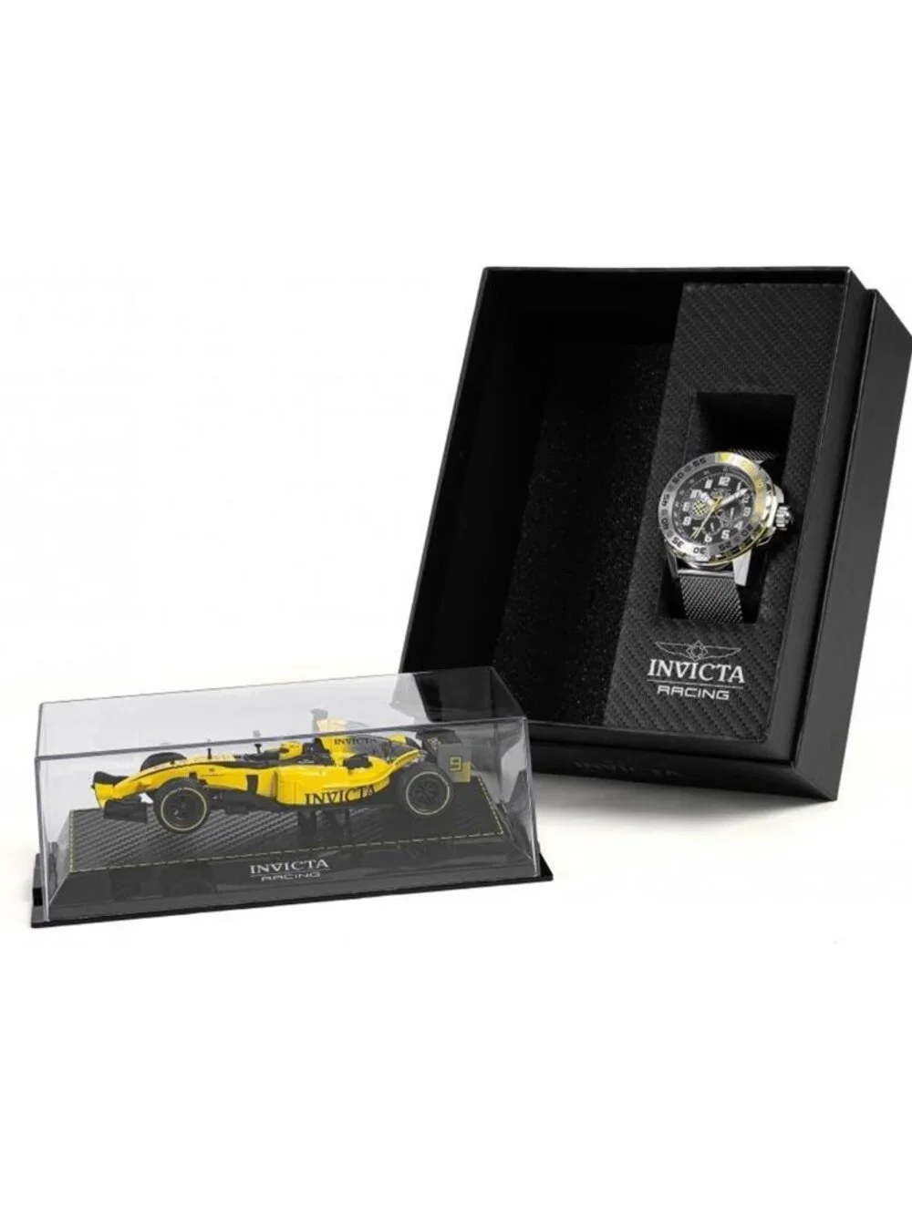 NWT Invicta Racing Quartz Black Dial Unisex Watch